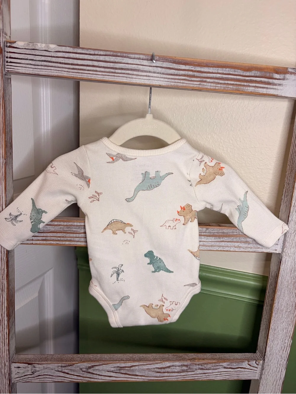 🦖 Carter’s Newborn Dinosaur 2 Piece Bodysuit Pants Set NWOT